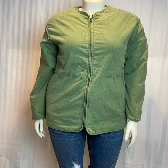 UNIVERSAL THREAD Soft Corduroy Zip Up Green Jacket‎ XXL Patch Pocket - Picture 9 of 12